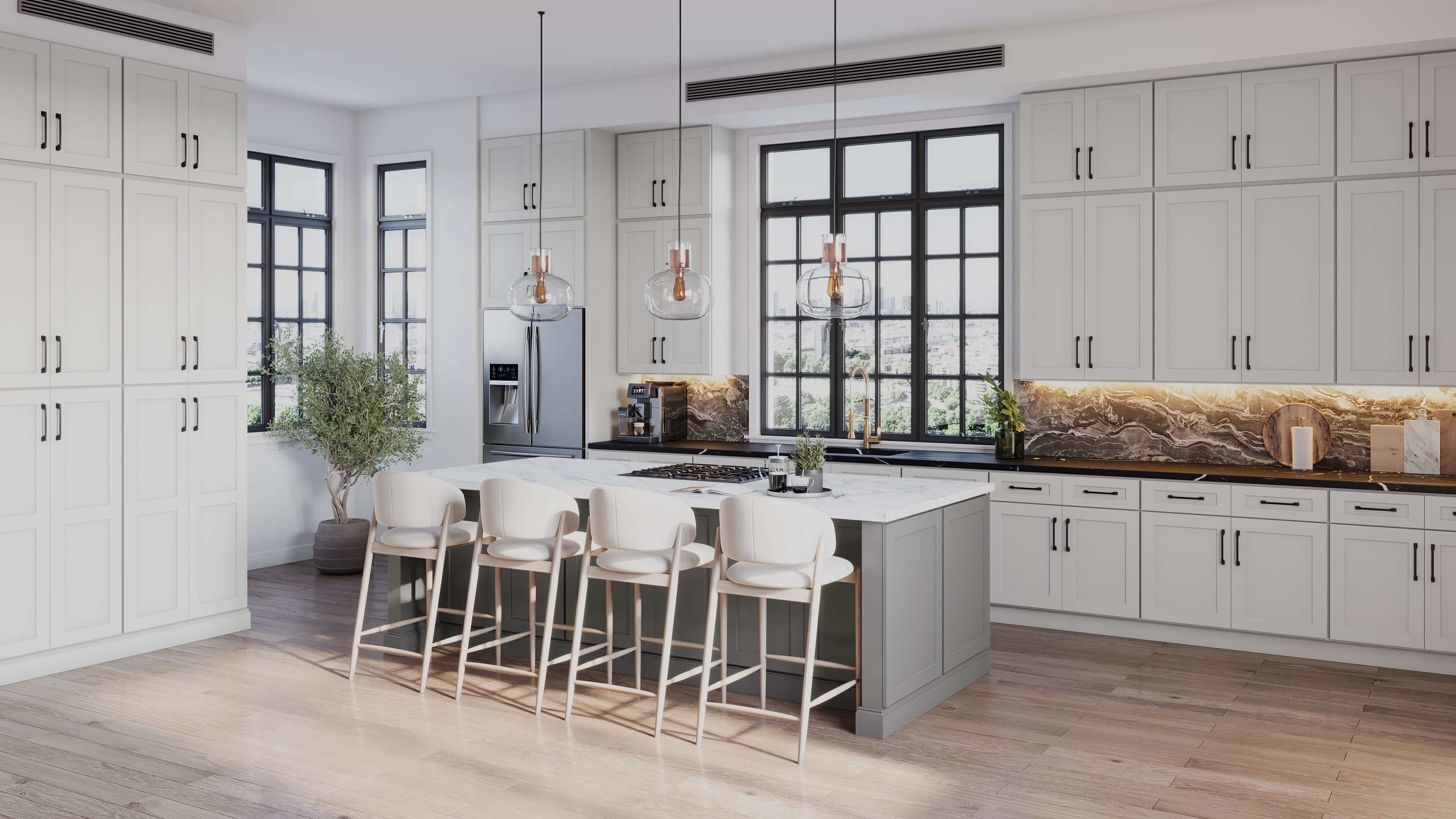 Grey Shaker door style